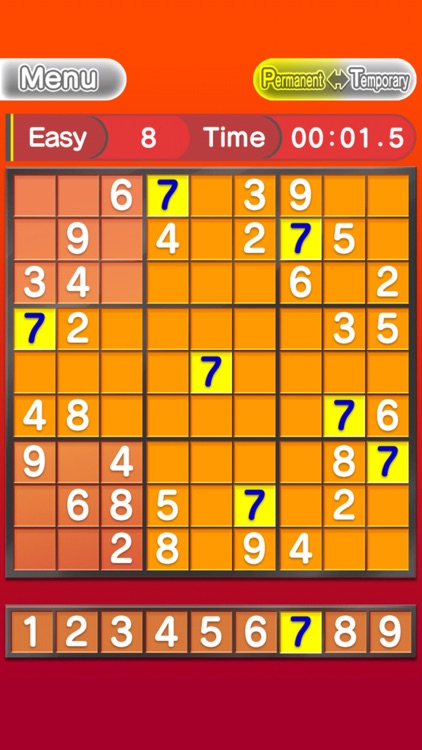 Basic NumberPlace Red screenshot-4