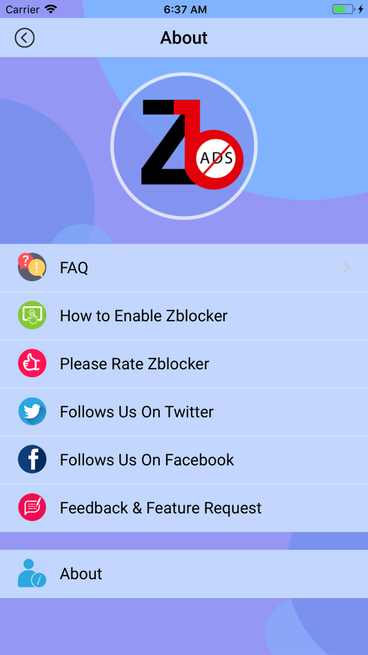 #3. Zblocker (iOS) 由: Naina Technology Solutions