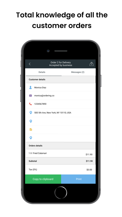 OrderFoodOnline Business Screenshot