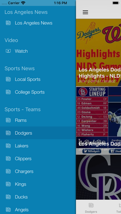 Los Angeles Local News Sports Screenshot