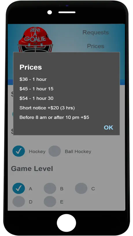 Rent A Goalie - Calgary