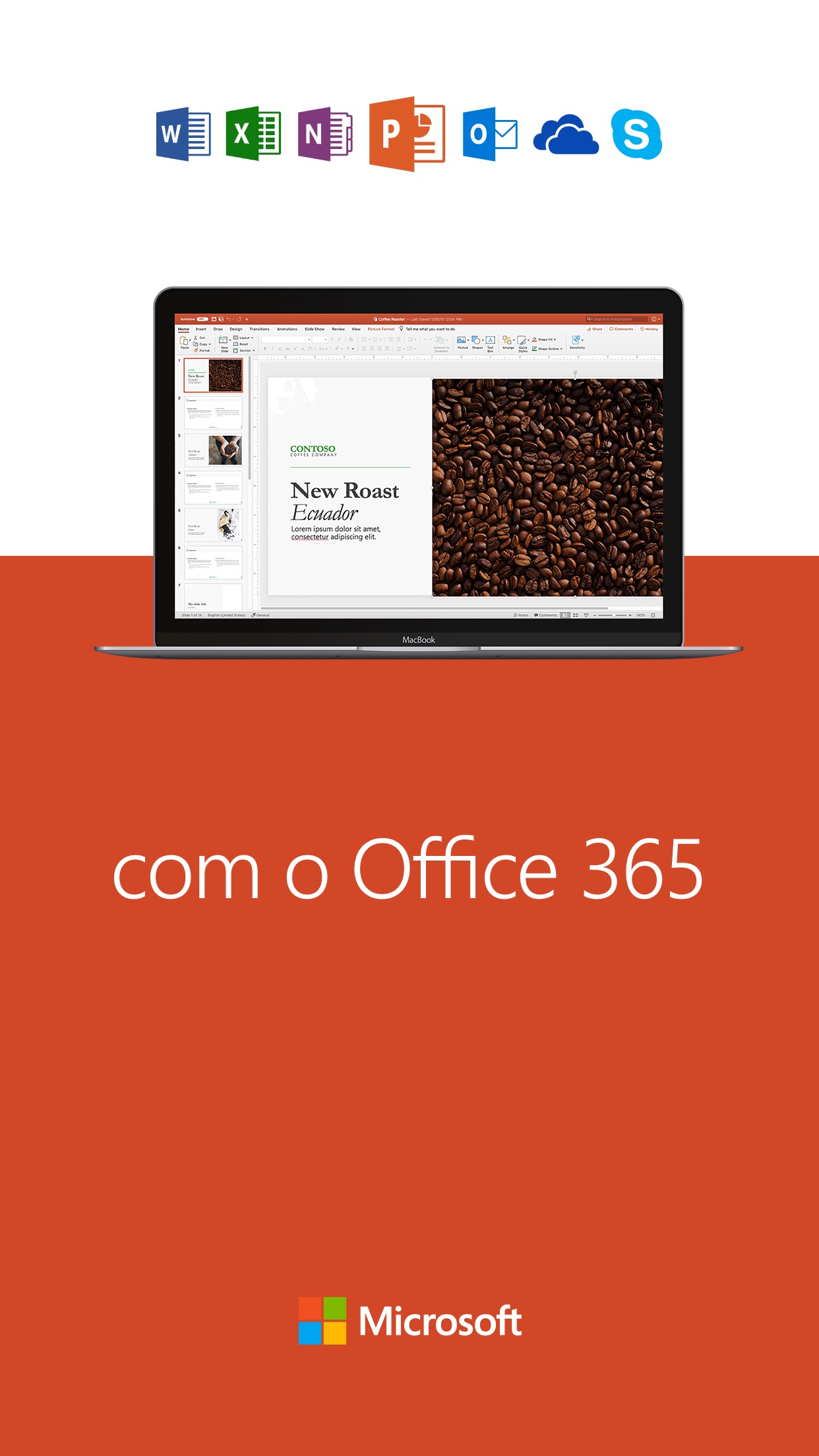 Screenshot do app Microsoft PowerPoint