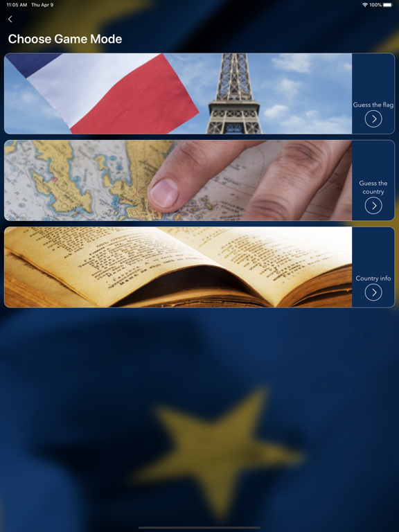 Countries of Europe Flags Quiz iPad screenshot 6 - Games app