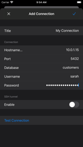 PostgreSQL Commander screenshot