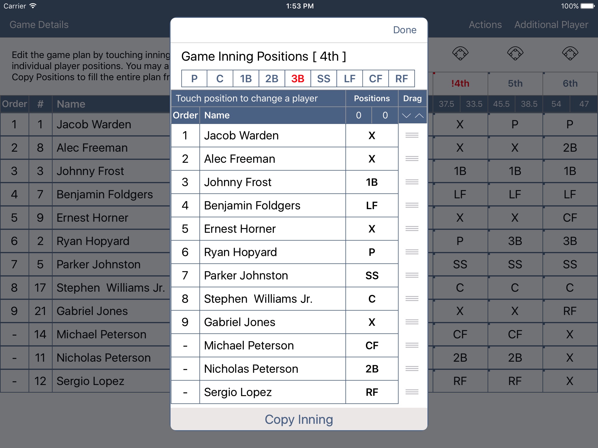 BB/SB Game Planner UV screenshot 3