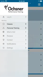 ochsner performance training iphone screenshot 2