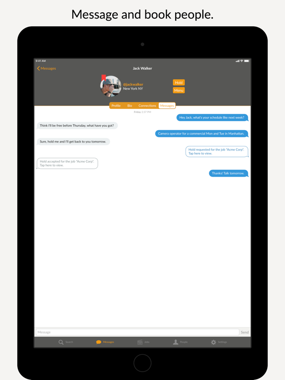 Crew Up iPad screenshot 2 - Business app