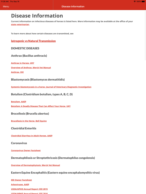 EDCC Disease Alerts iPad screenshot 4 - Medical app