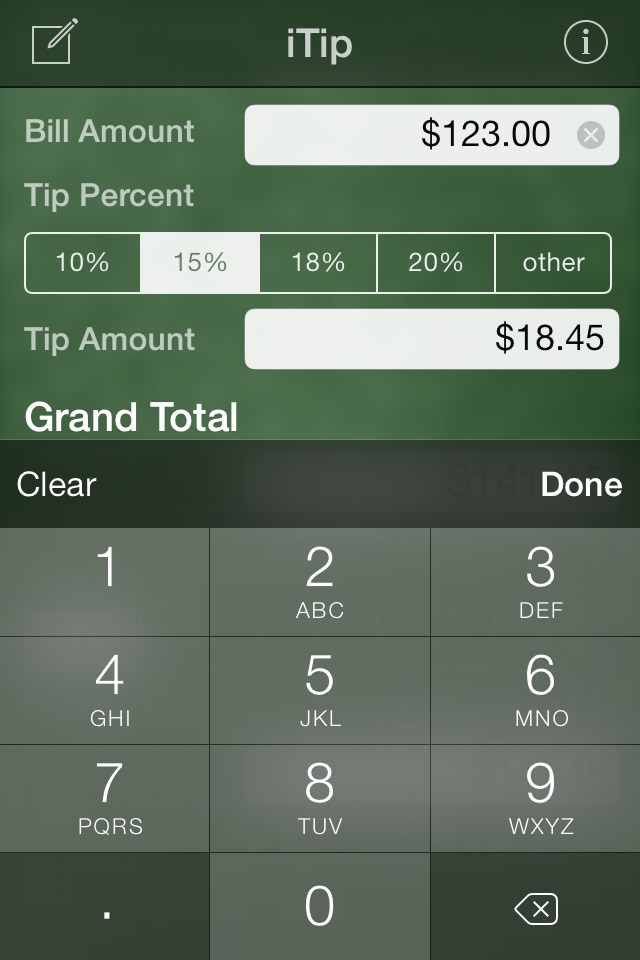 iTip Calc by PalaSoftware screenshot 3