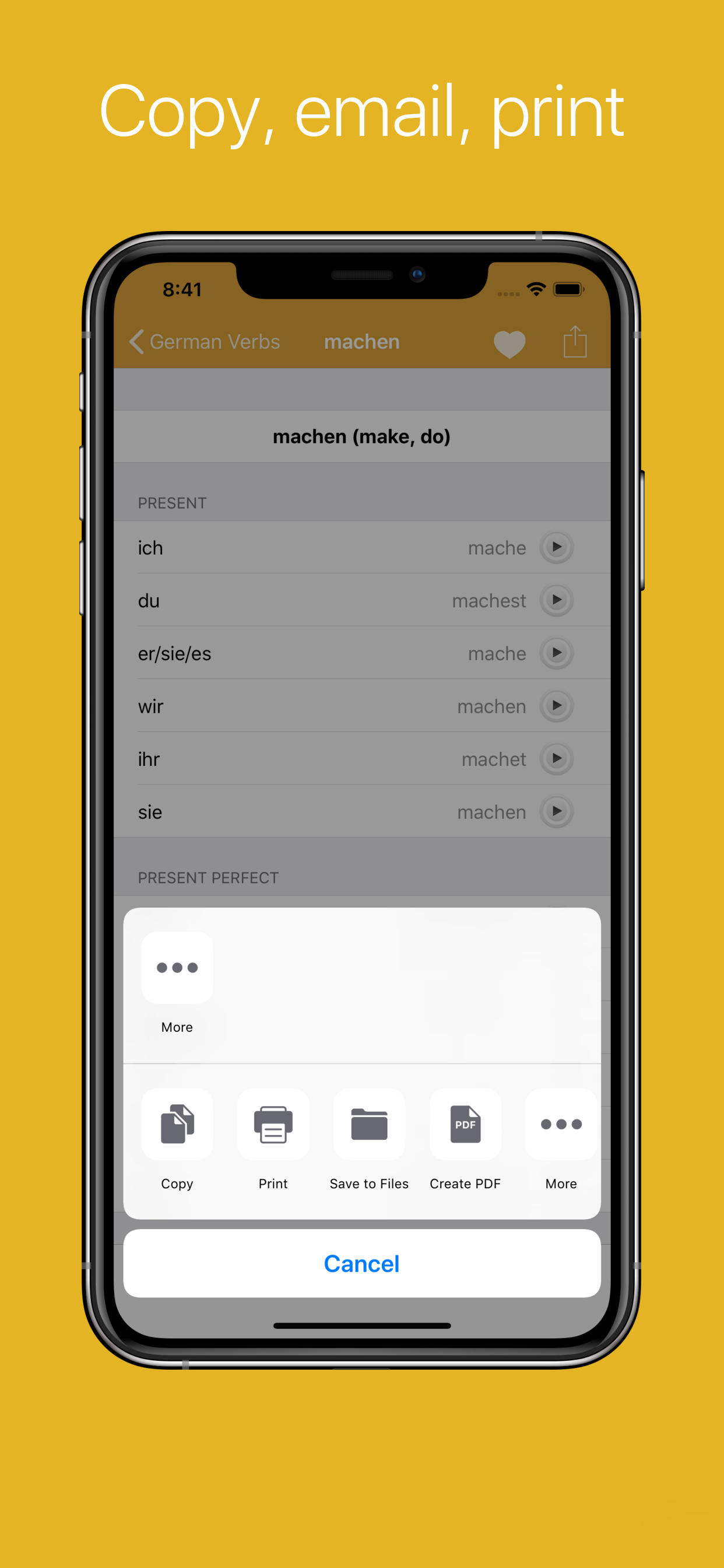 German Verb Conjugator Pro