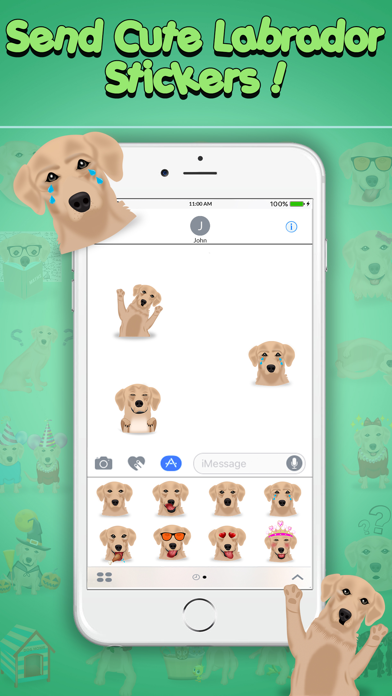 Screenshot #2 pour LabMoji - Labrador Emojis