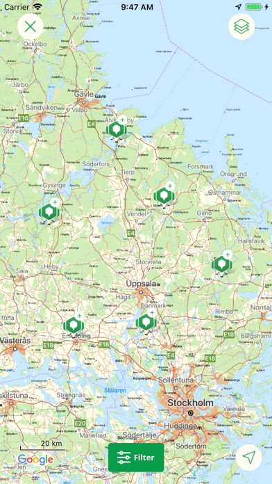 Upplandsleden på Naturkartan Screenshot