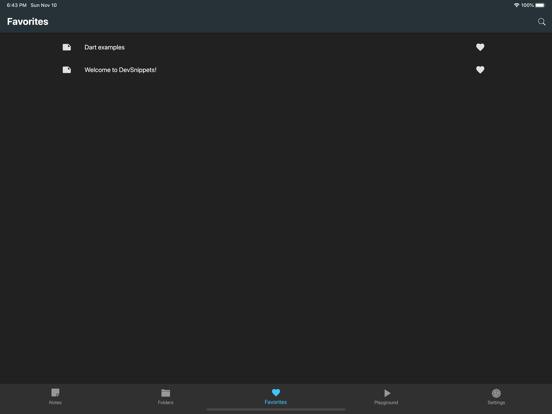 DevSnippets iPad screenshot 6 - Productivity app