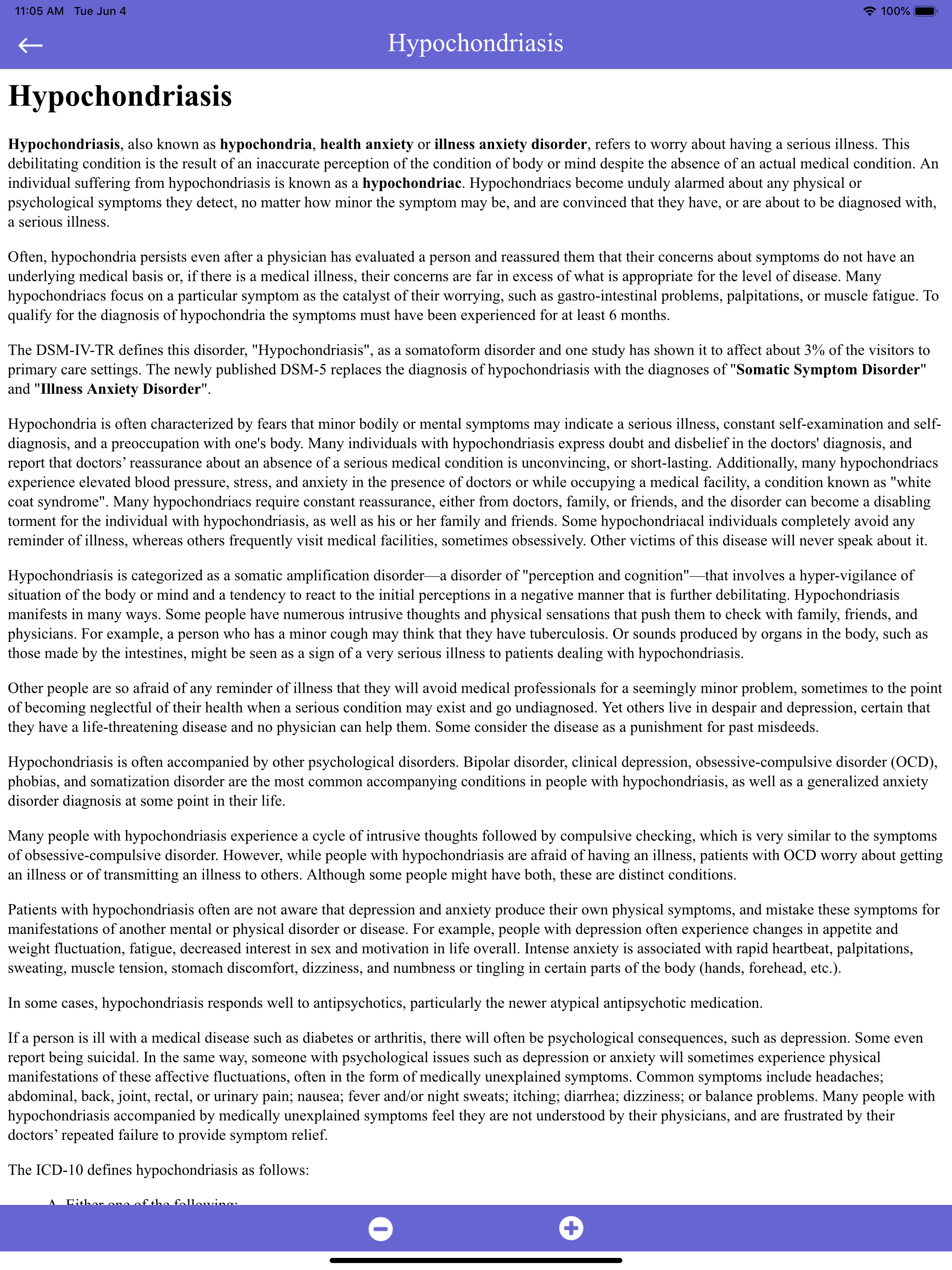 Mental Disorders - Diseases