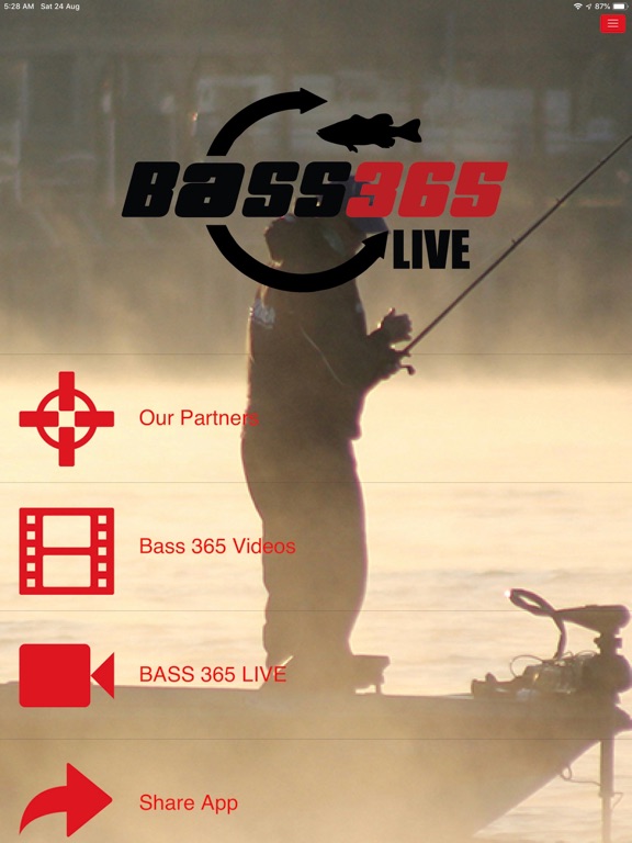 BASS 365 LIVE iPad screenshot 1 - Sports app