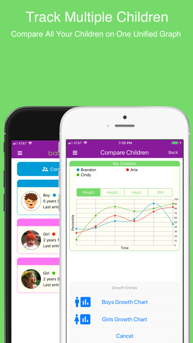 Screenshot #3 pour Baby Growth Chart Percentile +