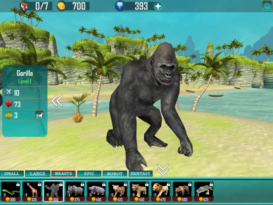 Wild Animal Beast Battle Game iPad screenshot 6 - Games app