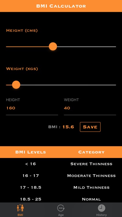 BMI And Age Calculator