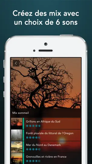 Capture d'écran de Sons Sommeil HQ sur iPhone 3