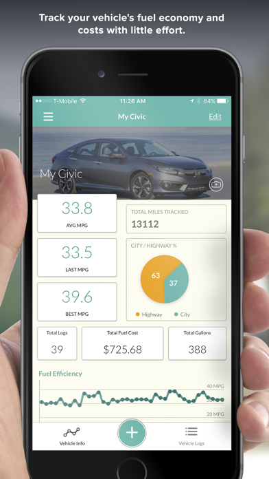 Screenshot #1 for Fuelly: MPG & Service Tracker