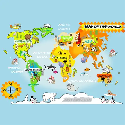 Animals with the world map Читы