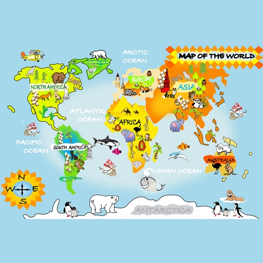 Animals with the world map icon