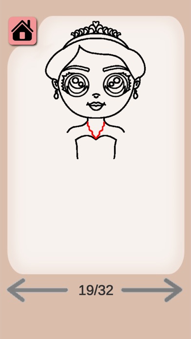 Draw Cute Princesses screenshot 2