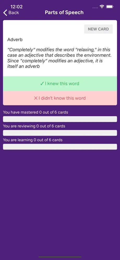 English Grammar Flashcards