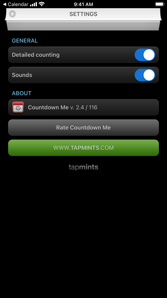 #7. Countdown Me (iOS) Podle: TapMints