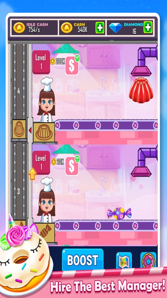 #5. Cooking Idle Donut Baking Game (iOS) 由: Muhammad Farhan