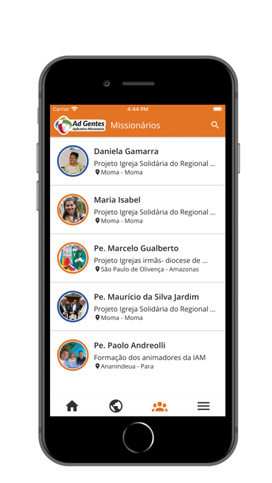 App Missionário Ad Gentes Screenshot