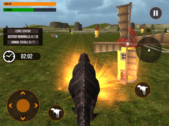 Dinosaur in Fighting Arena iPad screenshot
