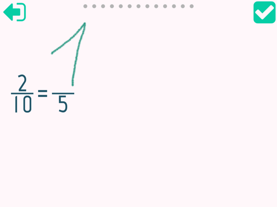 Adding Fractions iPad screenshot