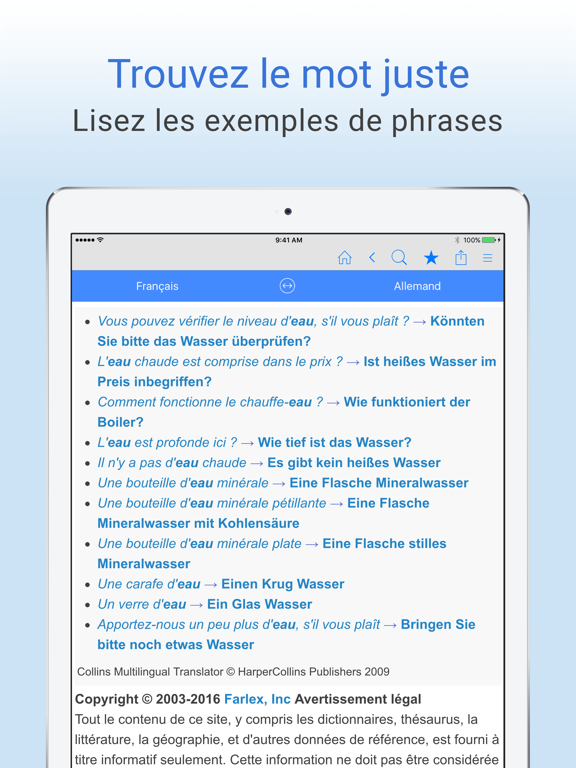 Screenshot #6 pour Dictionnaire français-allemand