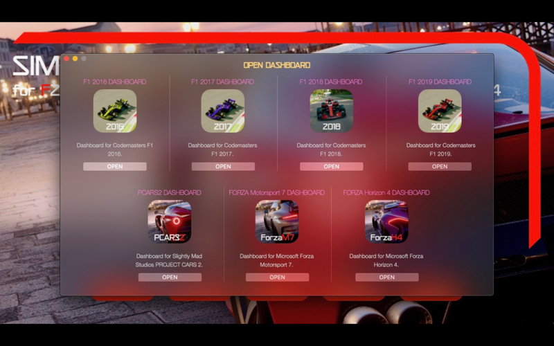 Sim Racing Dashboard screenshot 3