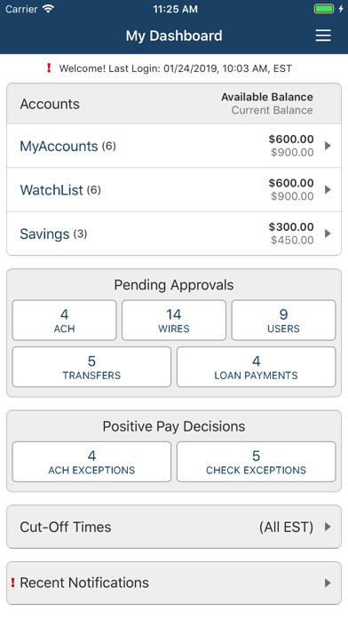 Screenshot #1 pour UTB Business Mobile Banking