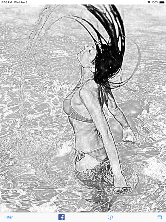 Sketch Shine - pencil drawing iPad screenshot 4 - Photo & Video app