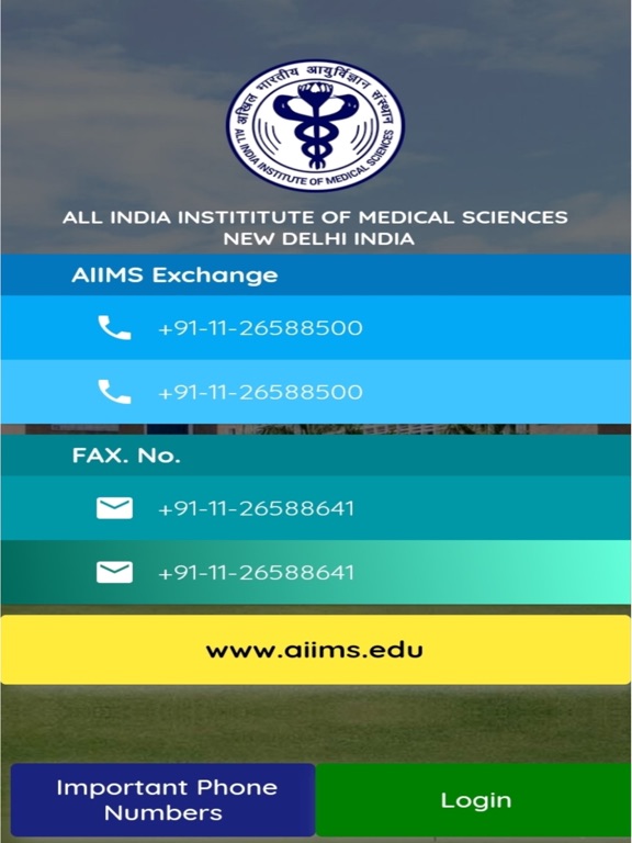 Directory AIIMS New Delhi