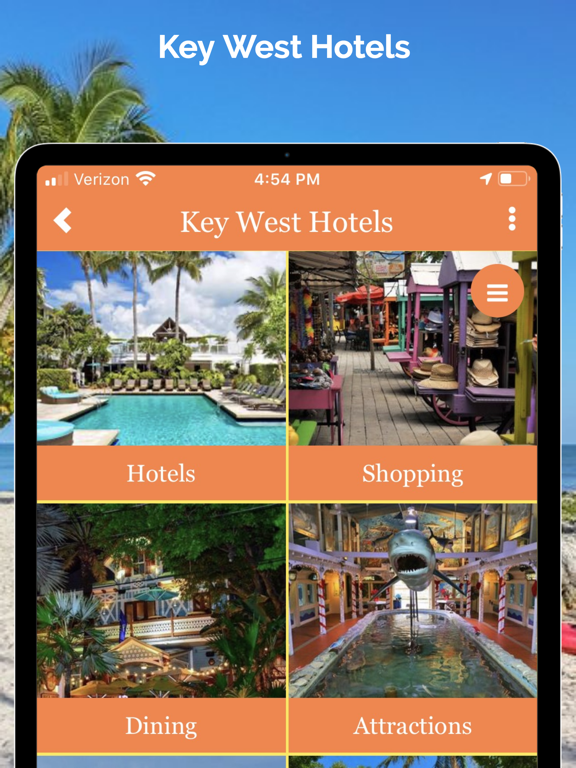 Key West Hotels iPad screenshot 1 - Travel app
