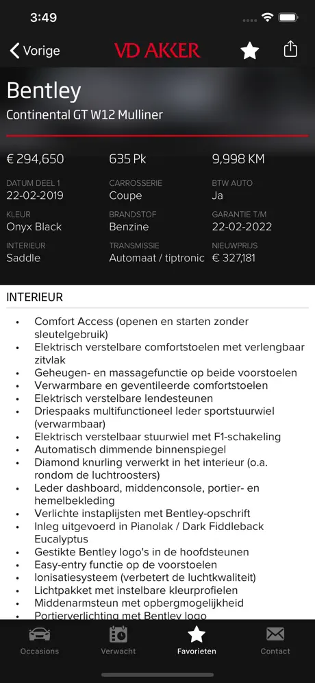VD AKKER - Premium occasions