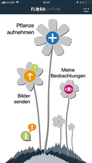 Screenshot von Flora Capture auf dem iPhone 1