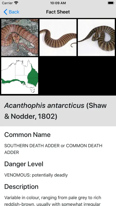 Australian Snake ID screenshot 7 of 8