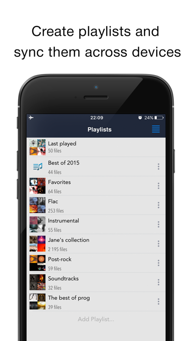 CloudBeats - Music Player for Dropbox, Box, SkyDrive, Google Drive Screenshot 5