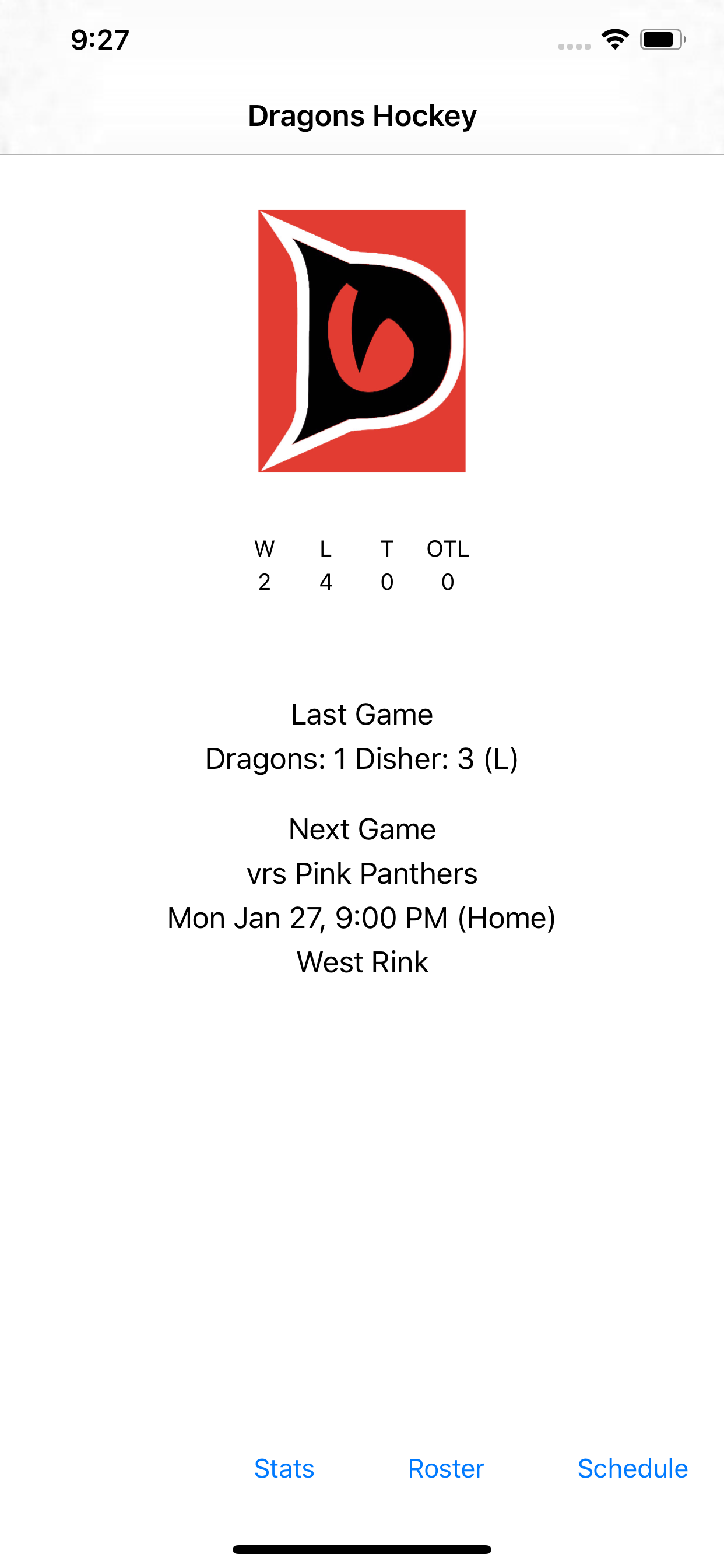 Dragons Hockey