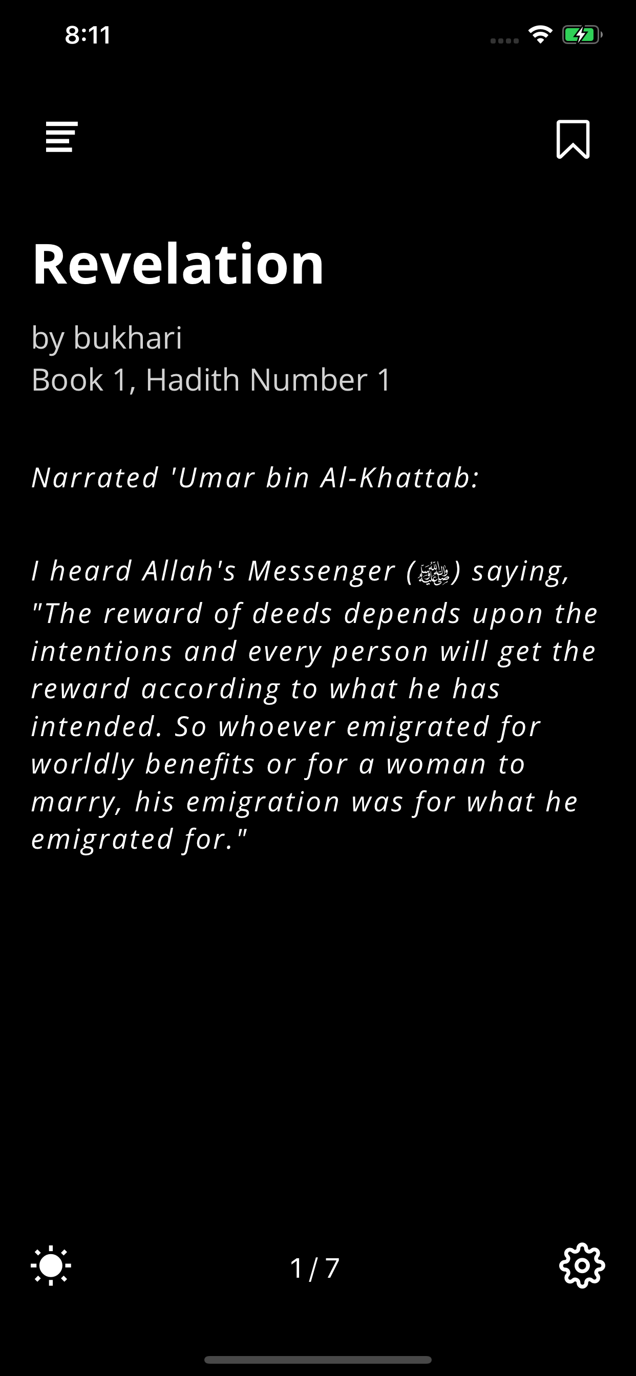 Hadith: Sayings and Teachings