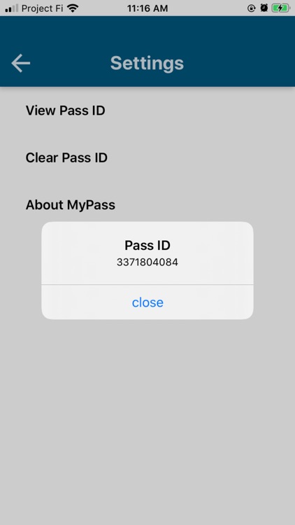 MyPass Mobile Credentials
