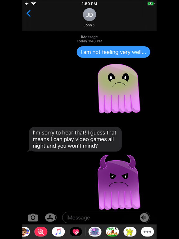 Screenshot #6 pour Baby Squid Sticker Pack