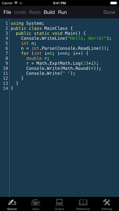 C# Programming Language Screenshot