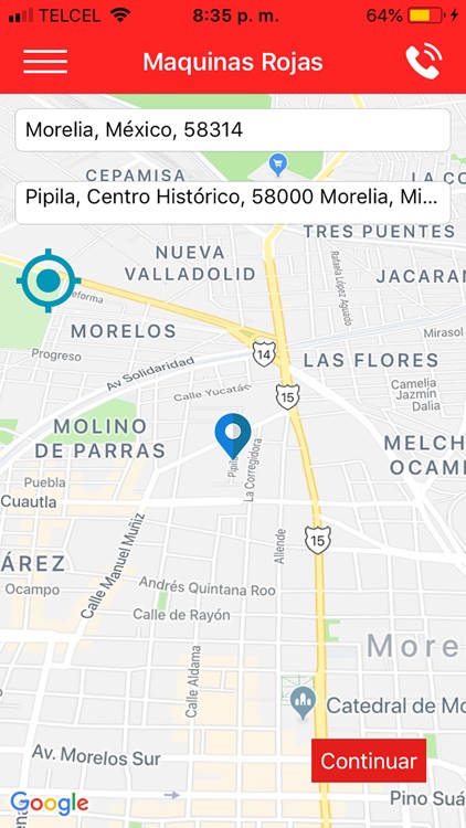 Taxi Máquinas Rojas