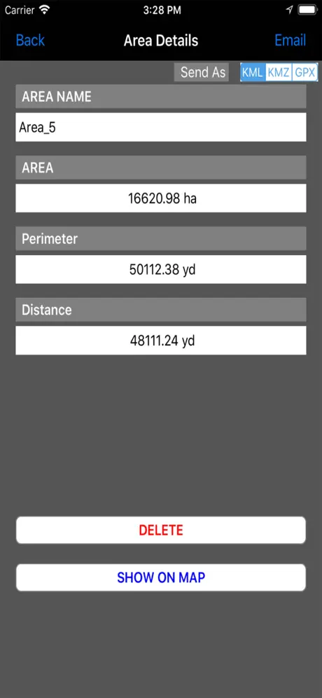 Area Distance Measuring Tool